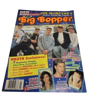 Big Bopper Magazine May 1990 NEW KIDS ON THE BLOCK~Used